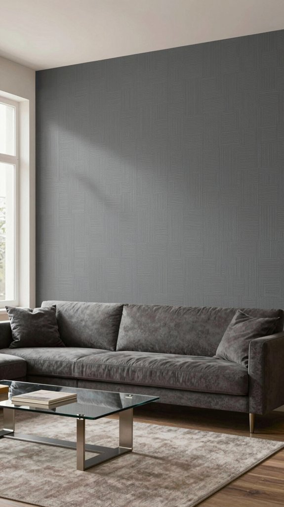 geometric grey wallpaper elegance
