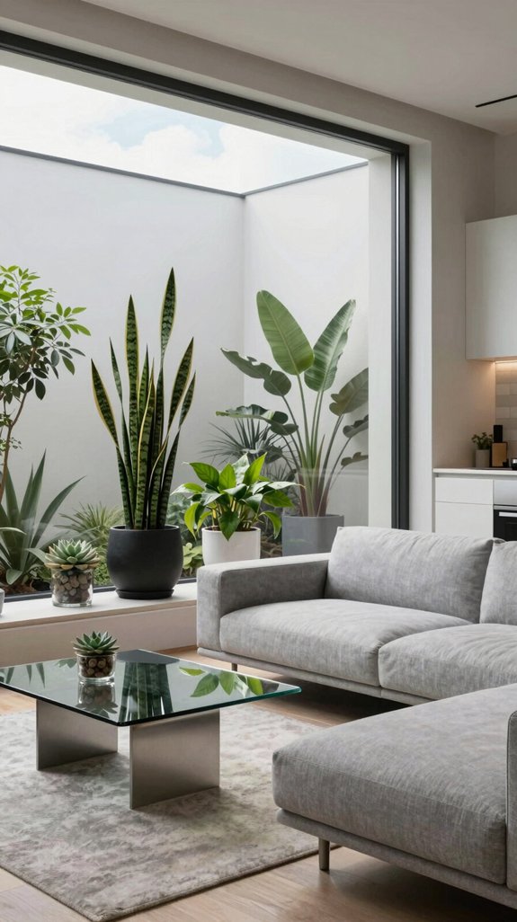 glass walls enhance plant aesthetics