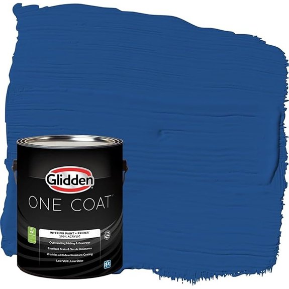 glidden blue paint with primer