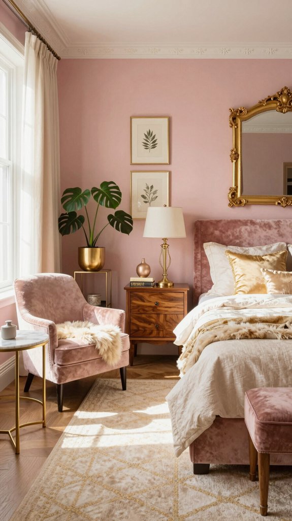 gold kissed pink luxury