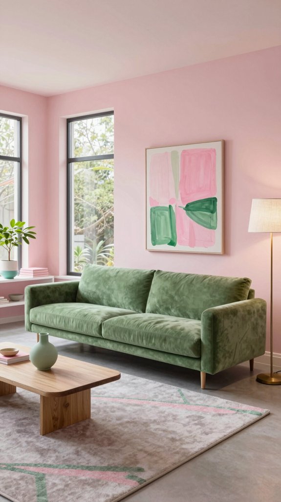 green balances pink warmth green balances pink warmth
