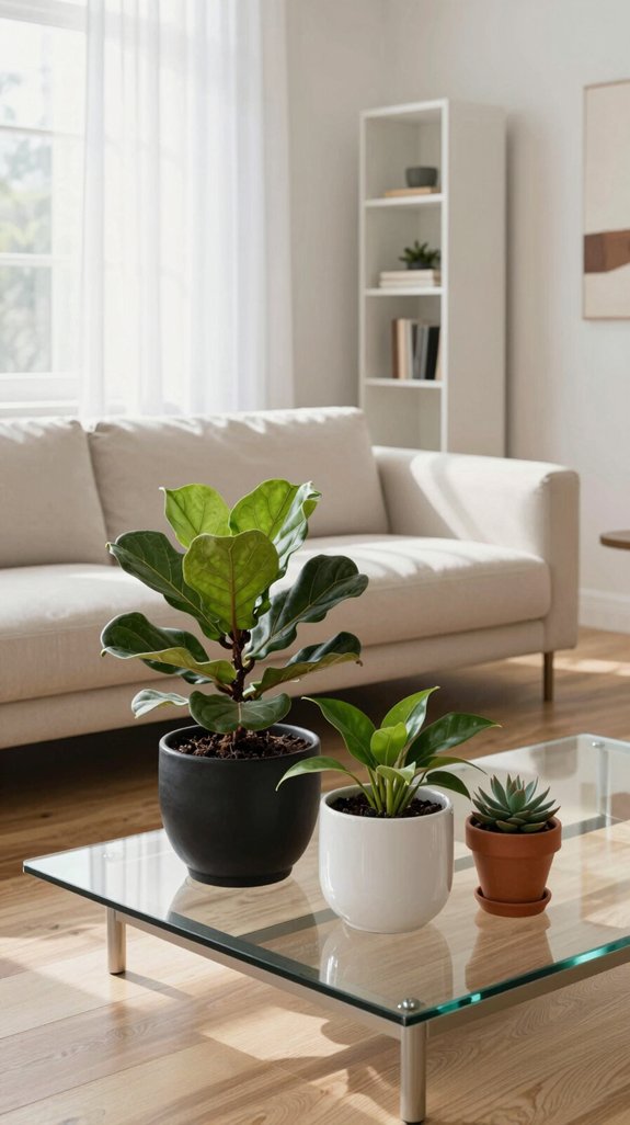 17 Modern Classic Interior Design Ideas for Living Rooms 14 greenery enhances modern decor