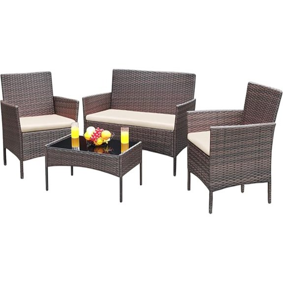 greesum four piece patio set