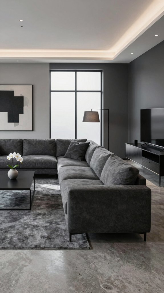 Black and Grey Interior Color Pairings That Feel Modern and Balanced 4 grey tones for lighting