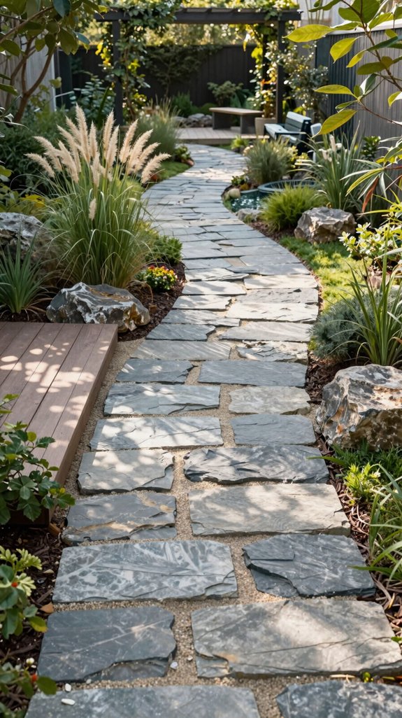 guided stone path design