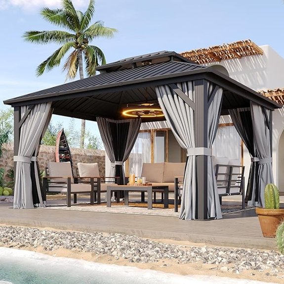 7 Must-Have Gazebo Kits to Transform Your Backyard Oasis 1 hardtop steel roof gazebo
