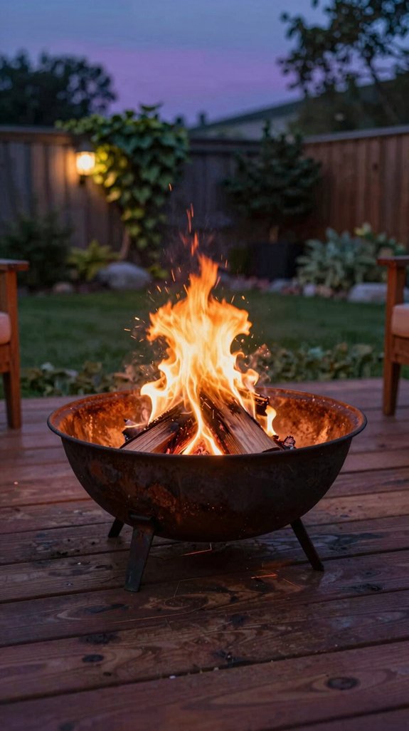 21 DIY Backyard Firepit Ideas for Cozy Outdoor Nights 7 heat resistant fire pit conversion