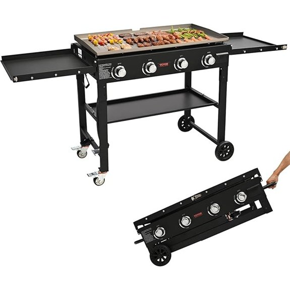 heavy duty 4 burner propane grill