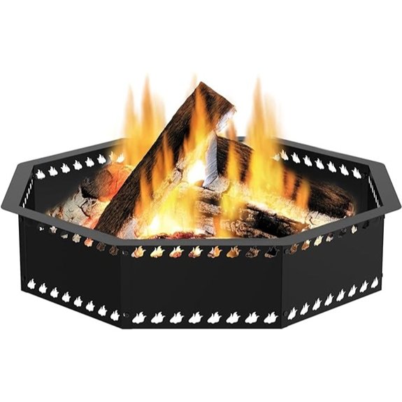 heavy duty octagonal fire pit