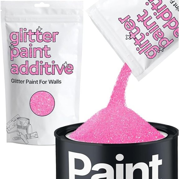 hemway pink glitter paint additive