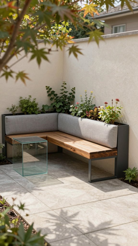 hidden corner built in seating