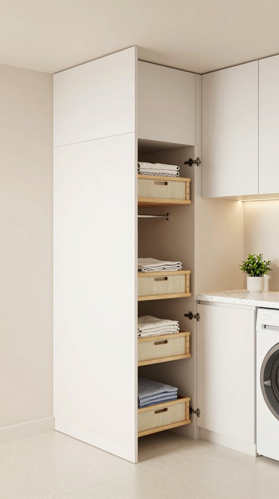 hidden laundry hamper solutions