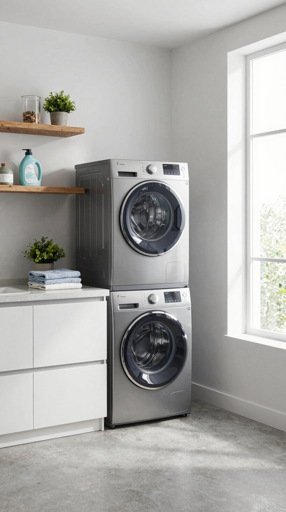 22 Modern Laundry Room Ideas for Sleek Spaces 2 high efficiency laundry appliances