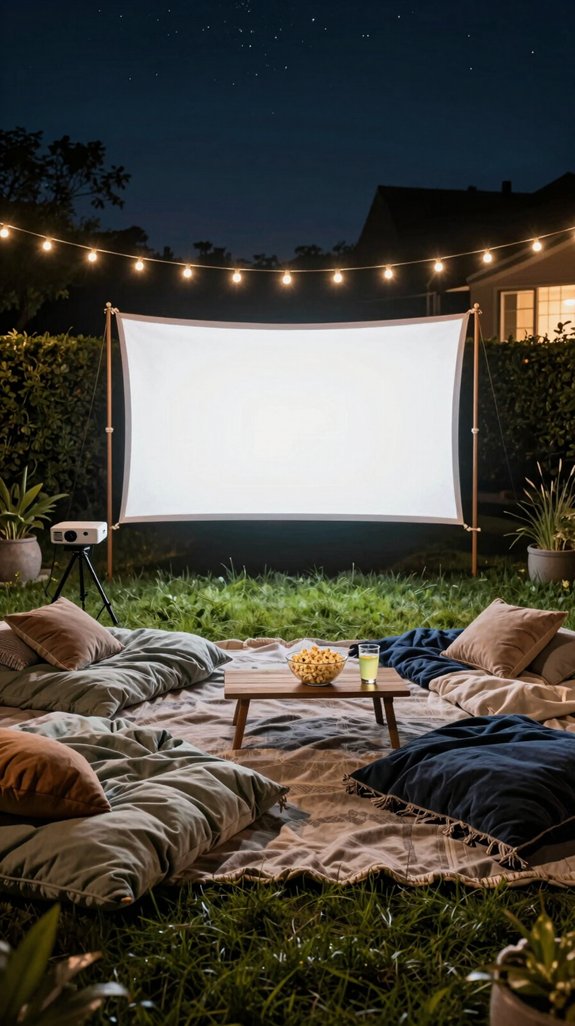 high luminosity backyard cinema