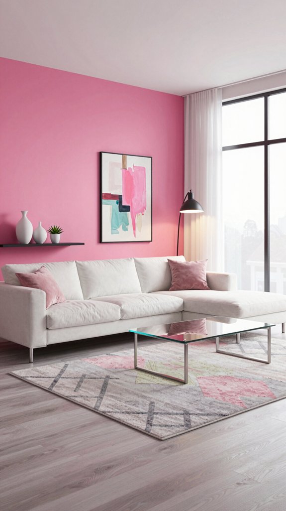 hot pink interior balancing
