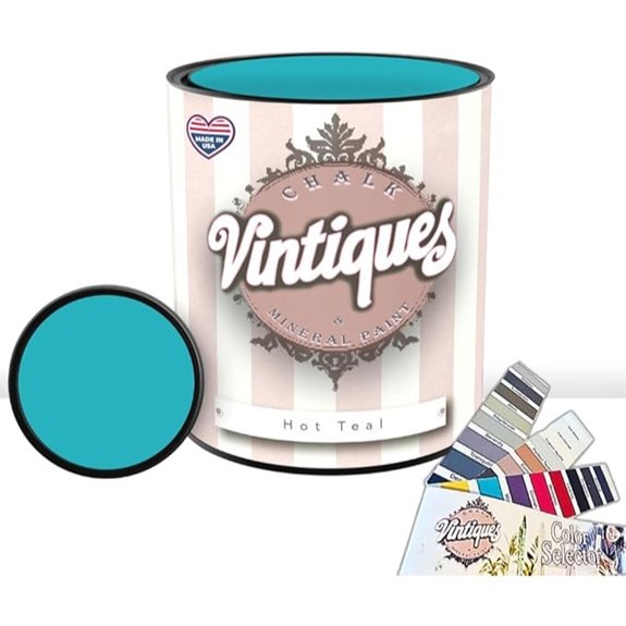 hot teal matte paint