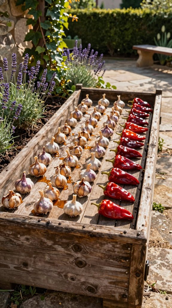 21 European Backyard Ideas for a Charming Outdoor Space 19 hungarian sun dried garlic pepper bed