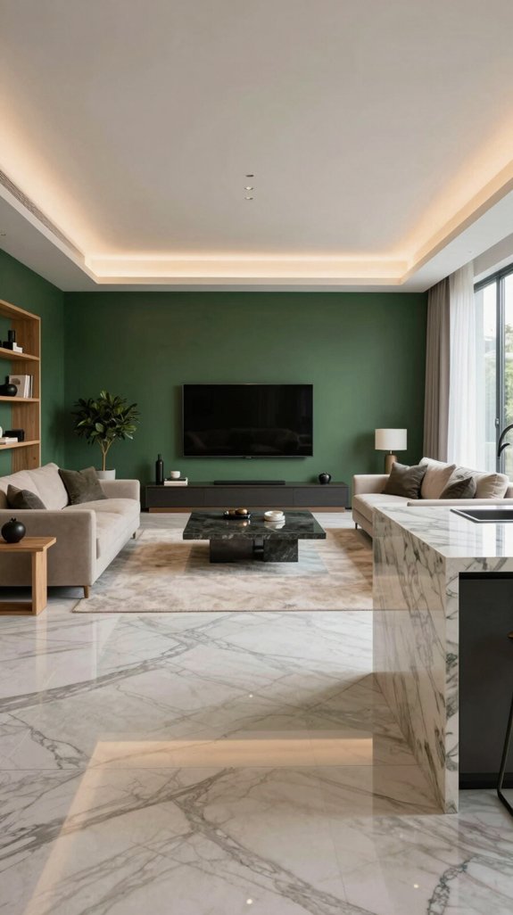 hunter green marble harmony