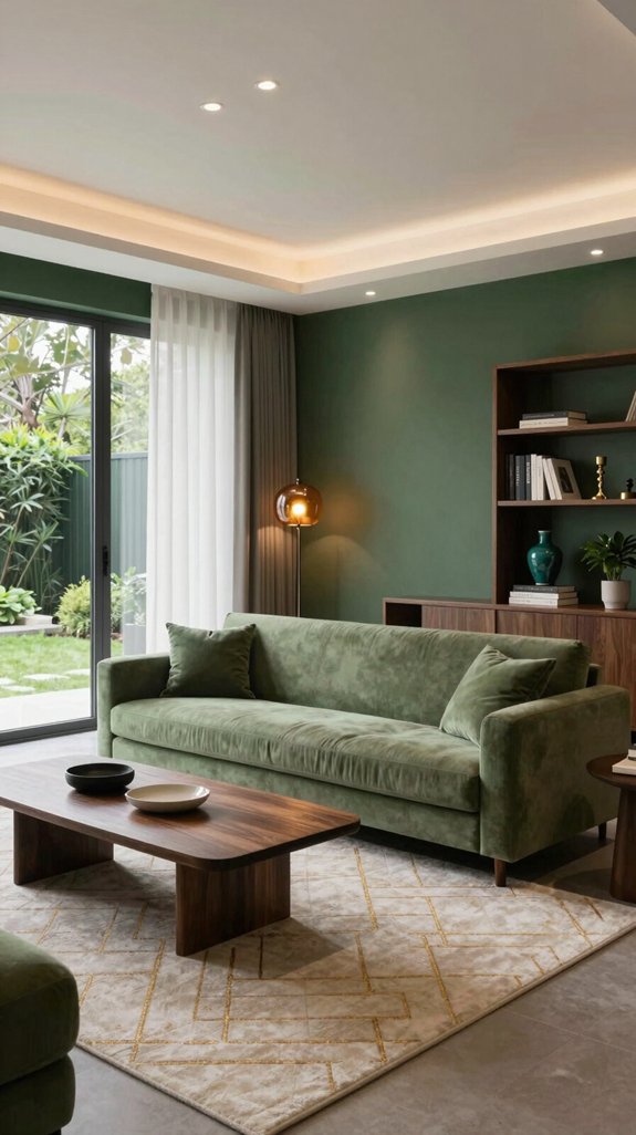 hunter green teal brass matte black