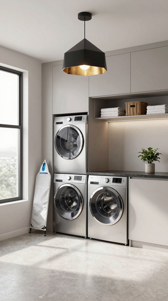 22 Modern Laundry Room Ideas for Sleek Spaces 14 illuminate your unique space