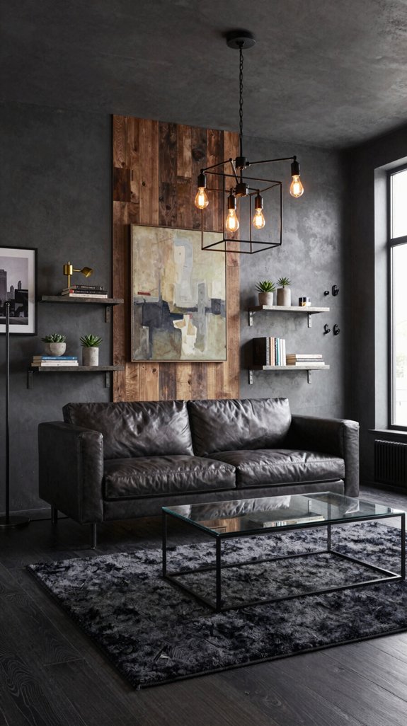 18 Masculine Interior Design Ideas for Living Rooms 8 industrial metal decor details