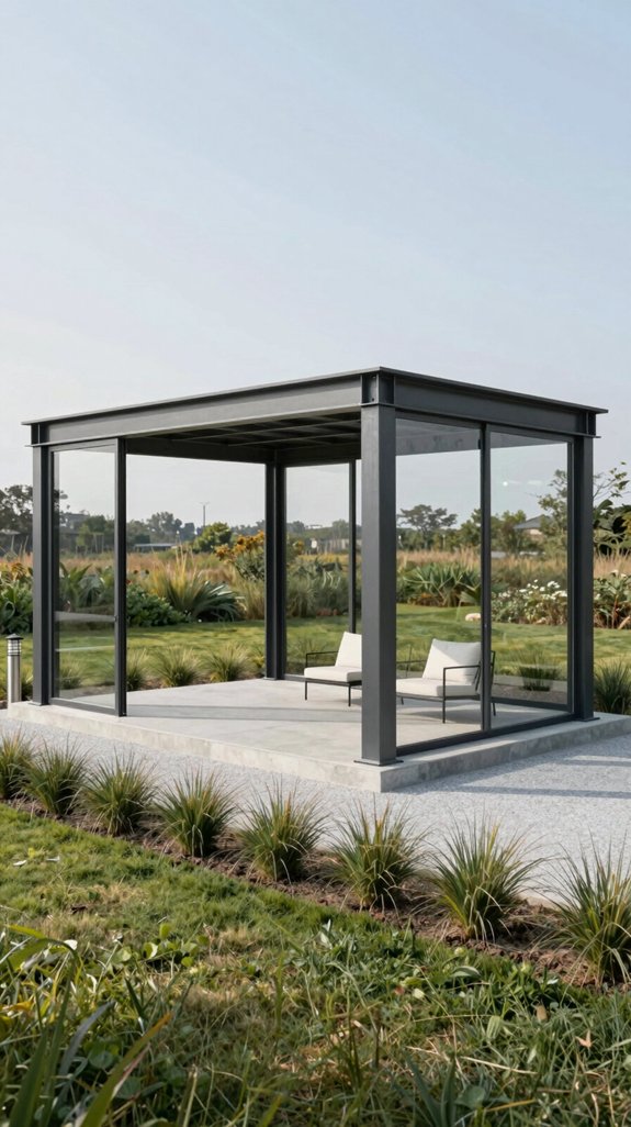 21 Backyard Pavilion Ideas for Stylish Outdoor Living 10 industrial metal pavilion