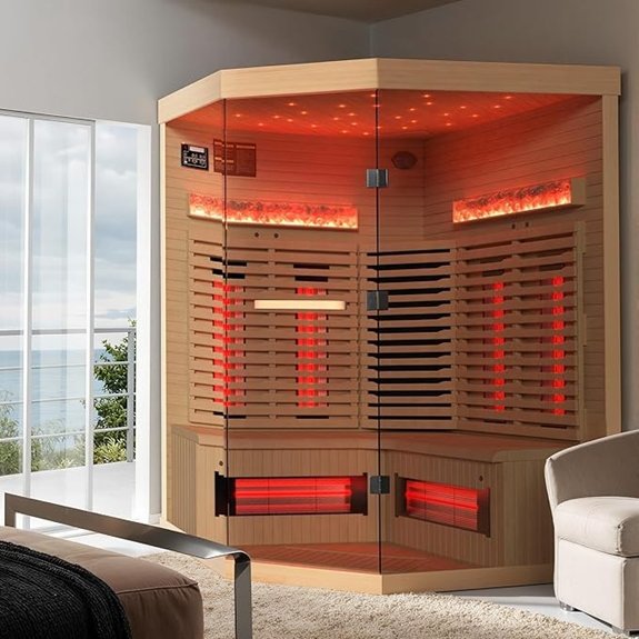5 Corner Saunas That Turn Any Space Into a Relaxation Oasis 1 infrared sauna for people
