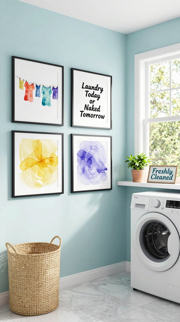 inspirational laundry room artwork