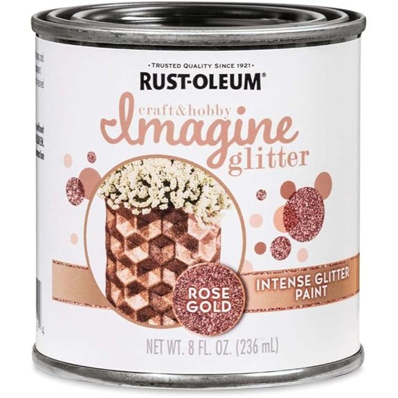 intense glitter rose gold 8oz