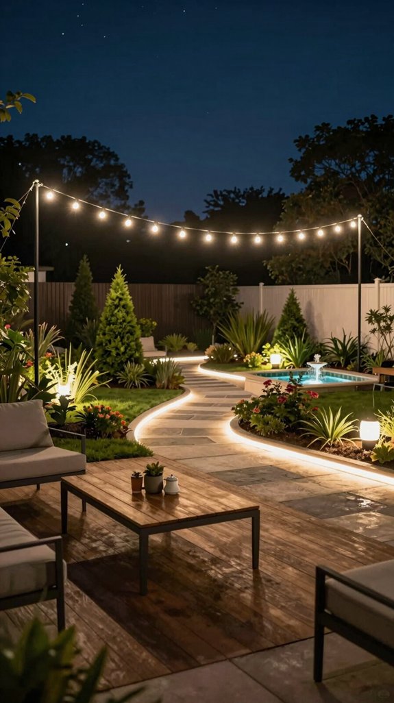 27 Backyard Ideas to Upgrade Your Outdoor Living Space 18 intimate outdoor led ambiance