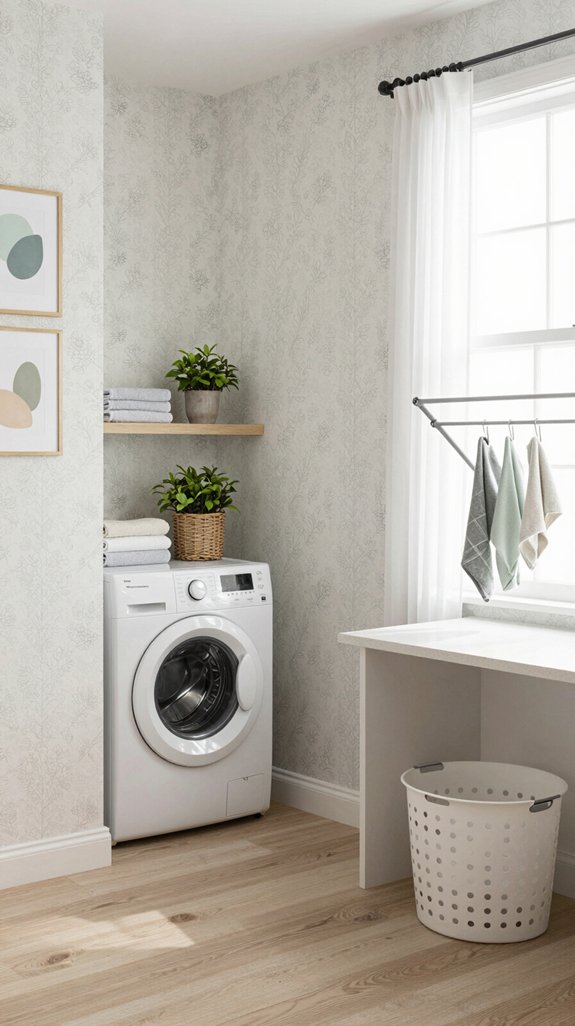 inviting laundry room atmosphere