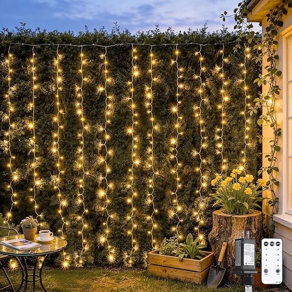 10 Best Outdoor Fairy Lights to Light Up Any Backyard 1 jmexsuss 300 led curtain lights