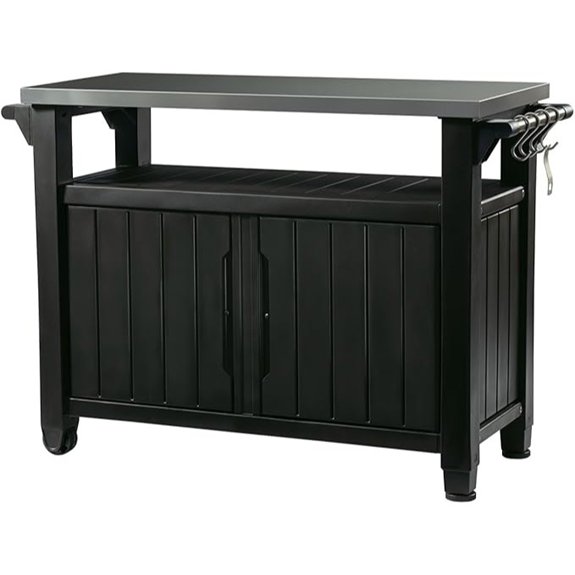 keter portable steel table