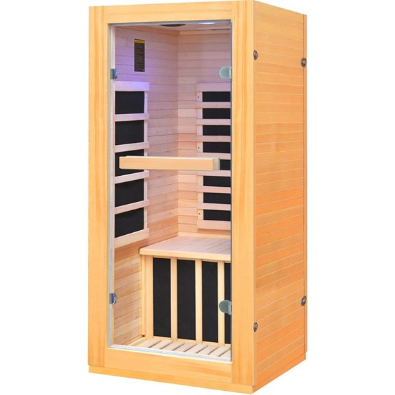 10 Best Patio Saunas to Turn Your Backyard into a Spa Oasis 6 lamar single person infrared sauna with light therapy