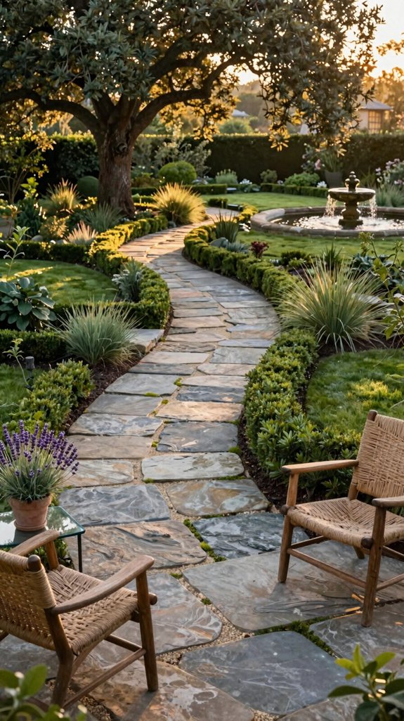 27 Backyard Garden Ideas for a Beautiful Outdoor Retreat 11 laser level natural stone pathway laser level natural stone pathway