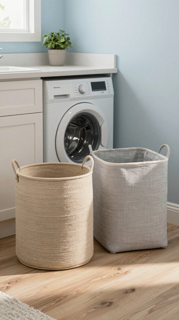 laundry baskets for decor