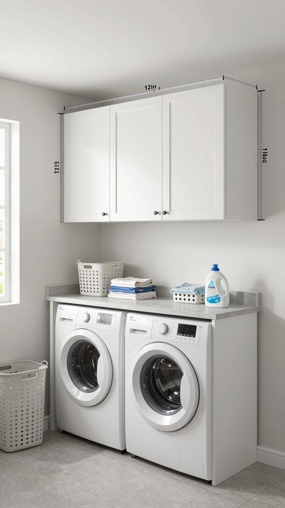 laundry cabinet depth recommendations