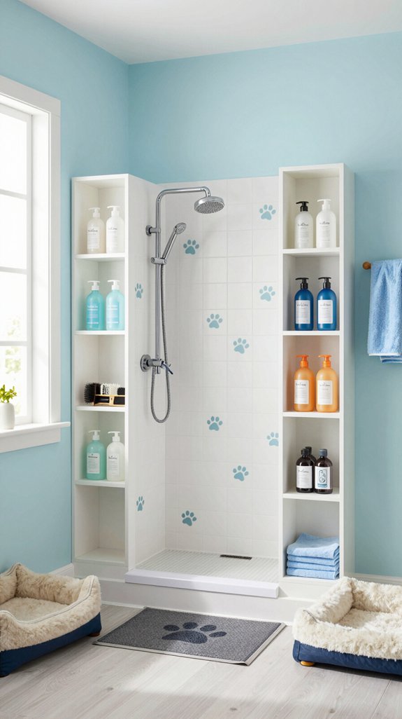 laundry room dog showers