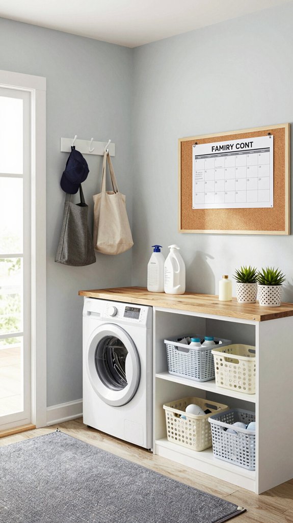 laundry room family hub