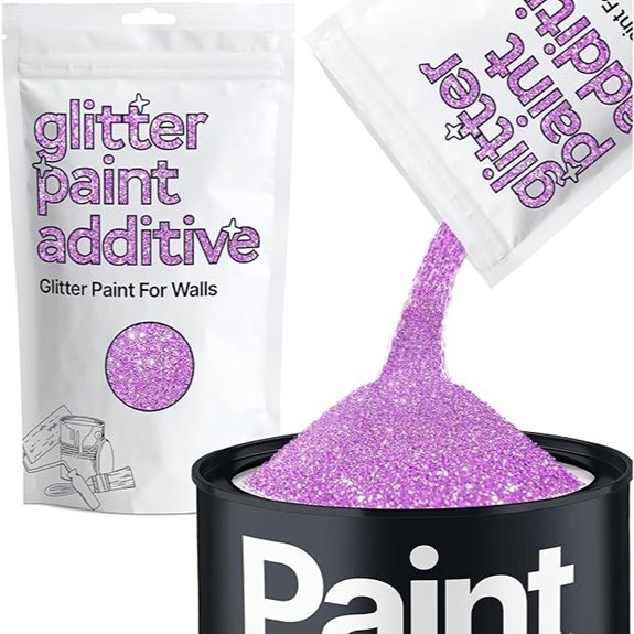 lavender purple glitter paint