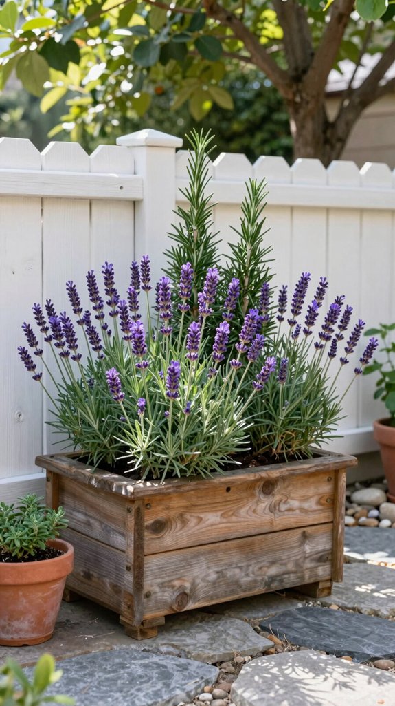 lavender rosemary raised bed garden
