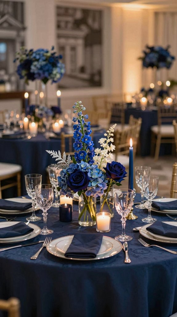 layered navy midnight elegance