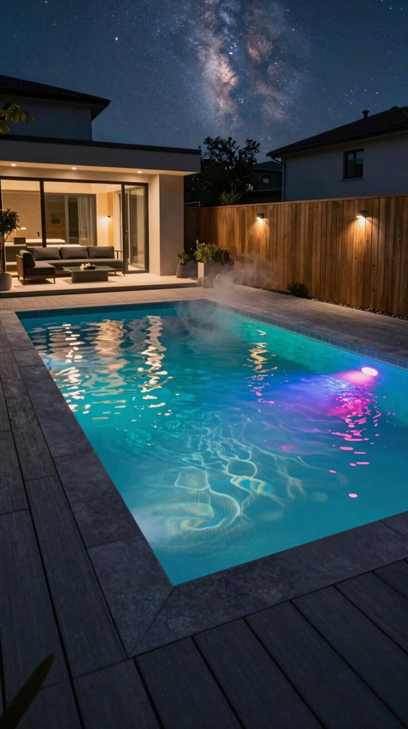 led lit pool illumination