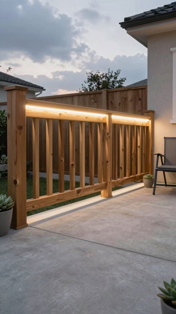 led rail ambient lighting