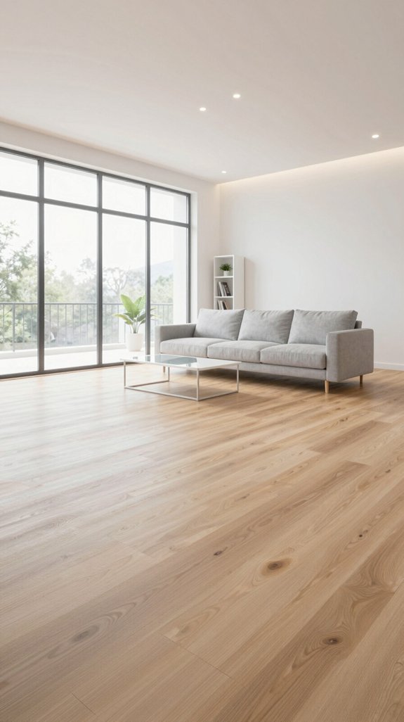 light airy monochrome flooring