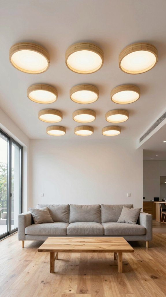 14 Wooden Ceiling Light Design Ideas for Living Rooms 10 light bamboo ceiling fixture