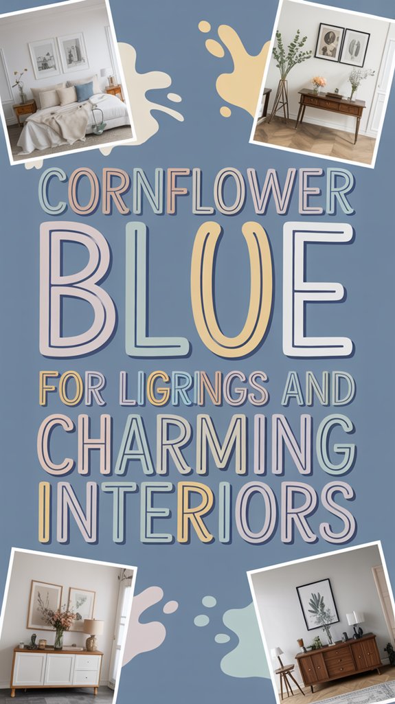 Cornflower Blue Color Pairings for Light and Charming Interiors 1 light charming cornflower interiors