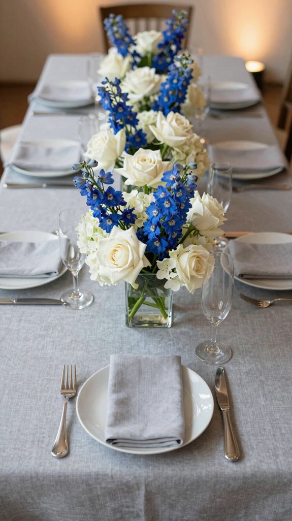 light gray highlights royal blue
