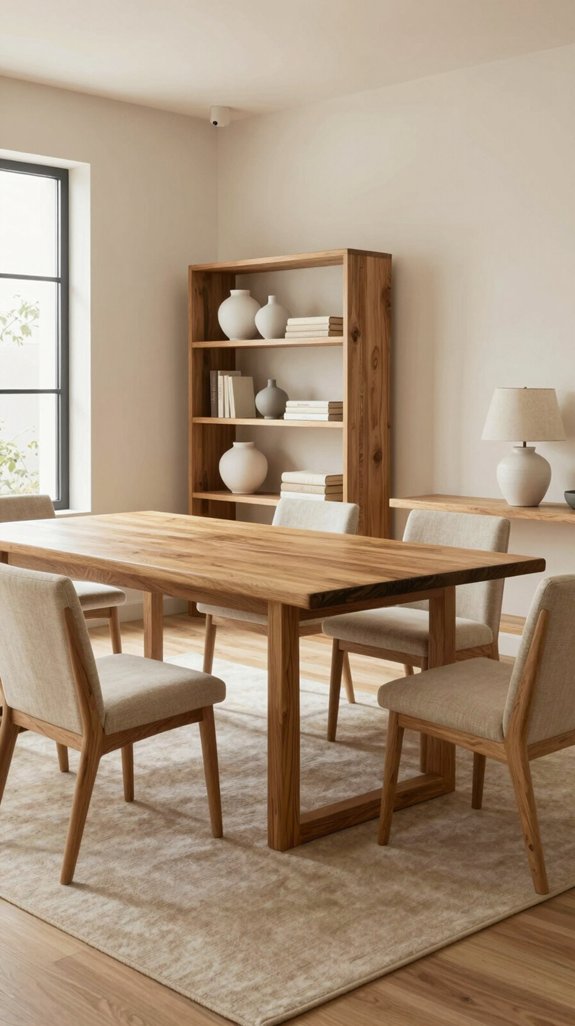 light neutrals complement oak