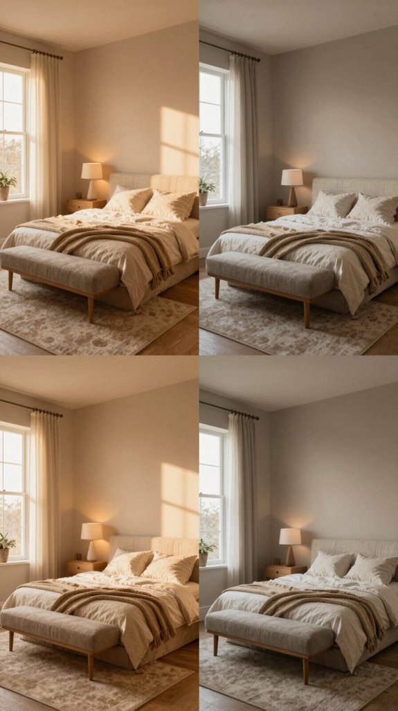 Nude Color Pairings for Soft and Neutral Interiors 4 light shaped neutral palette